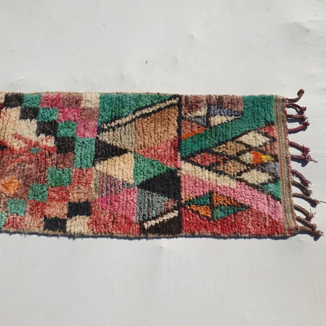 Lfina Runner | Boujad Moroccan Hallway Runner | 2'23x10' ft | 68x304 cm
