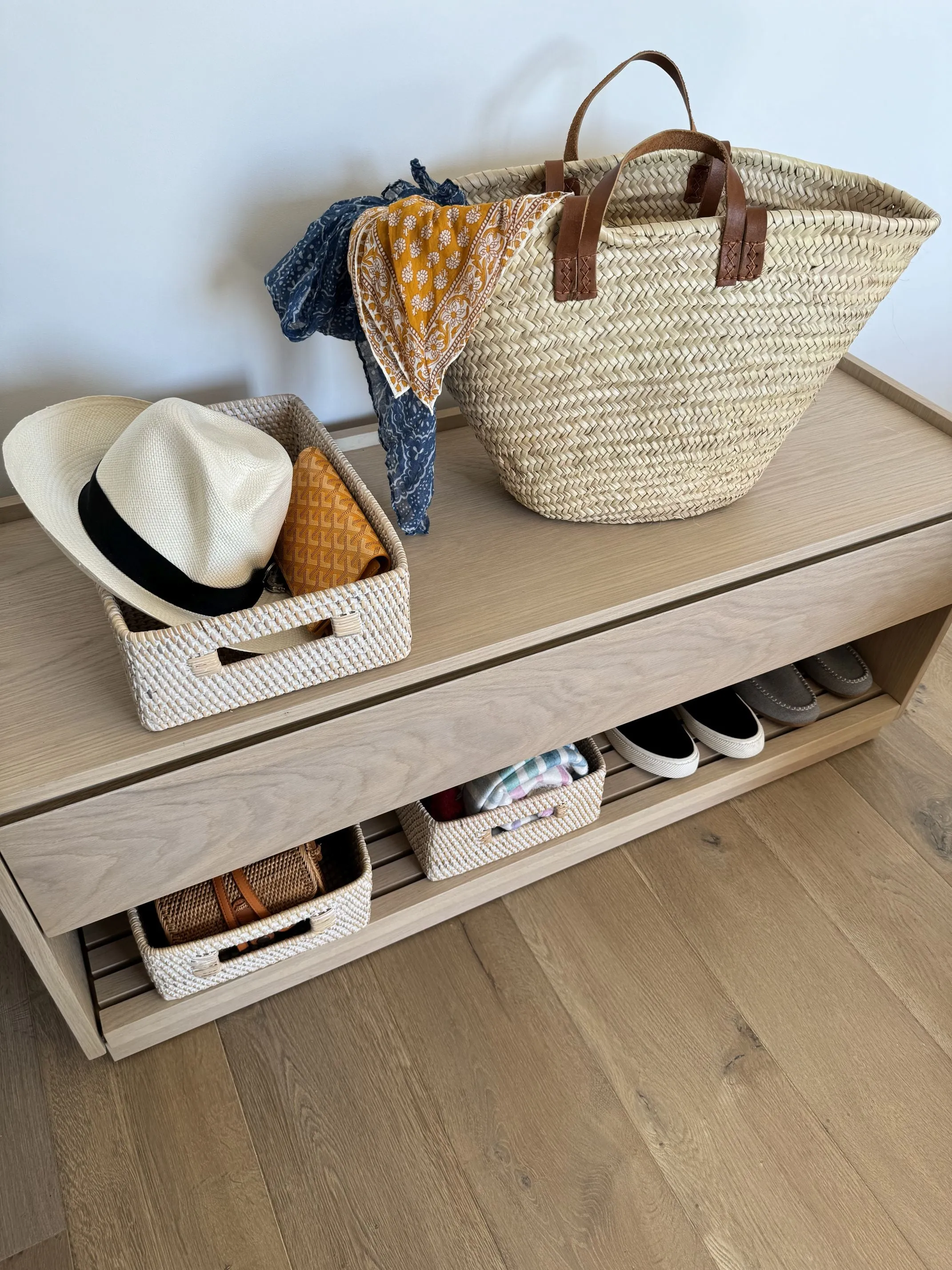 Loma Rattan Shelf & Organizing Basket