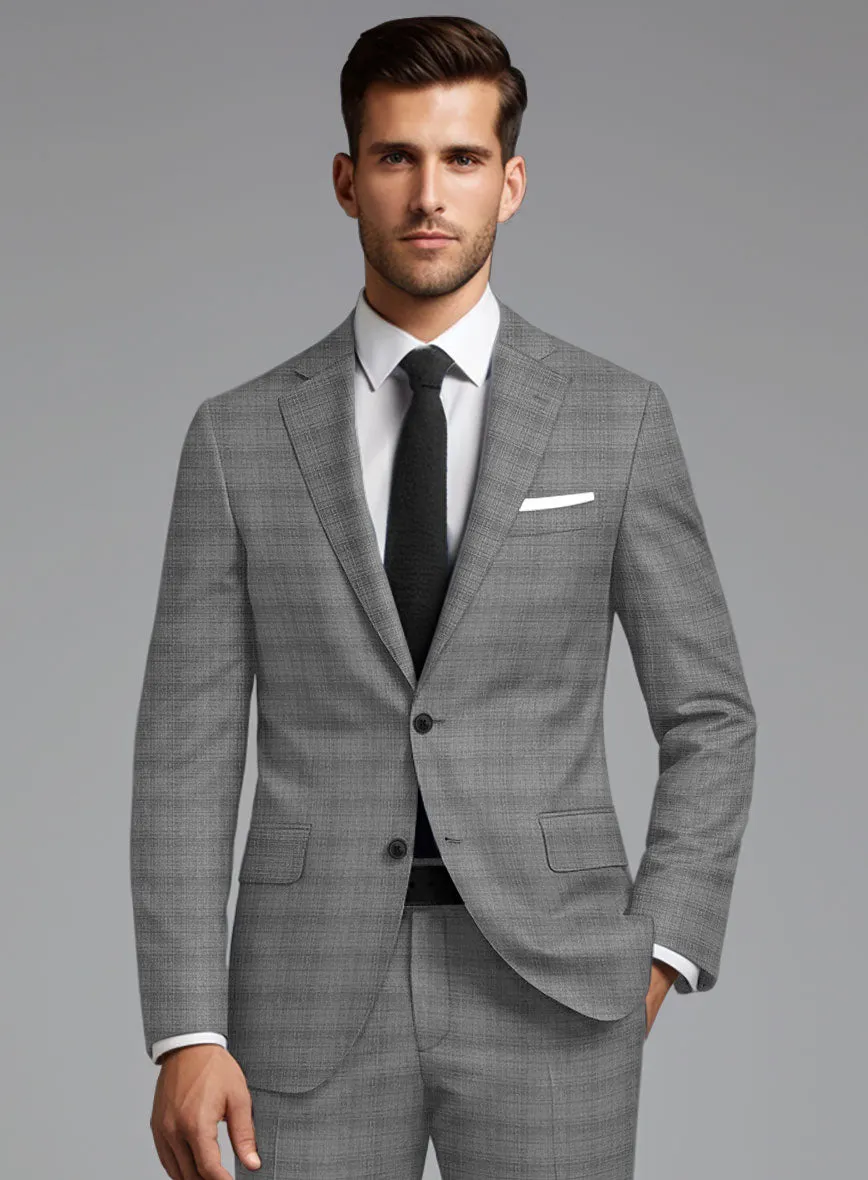 London Loom Gray Bruna Wool Silk Linen Jacket