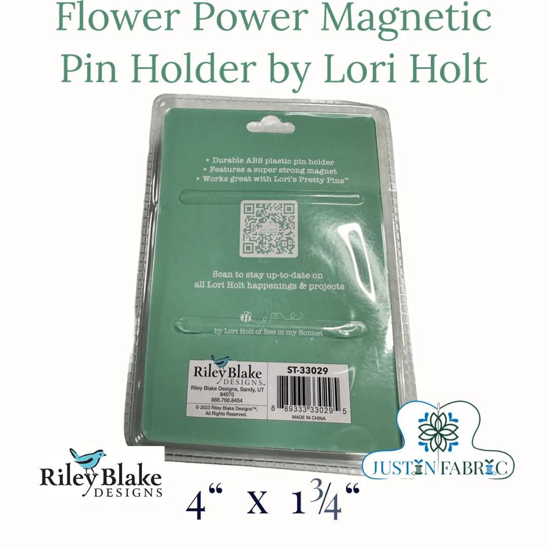 Lori Holt Flower Power Sea Glass Magnetic Pin Holder | Riley Blake Designs