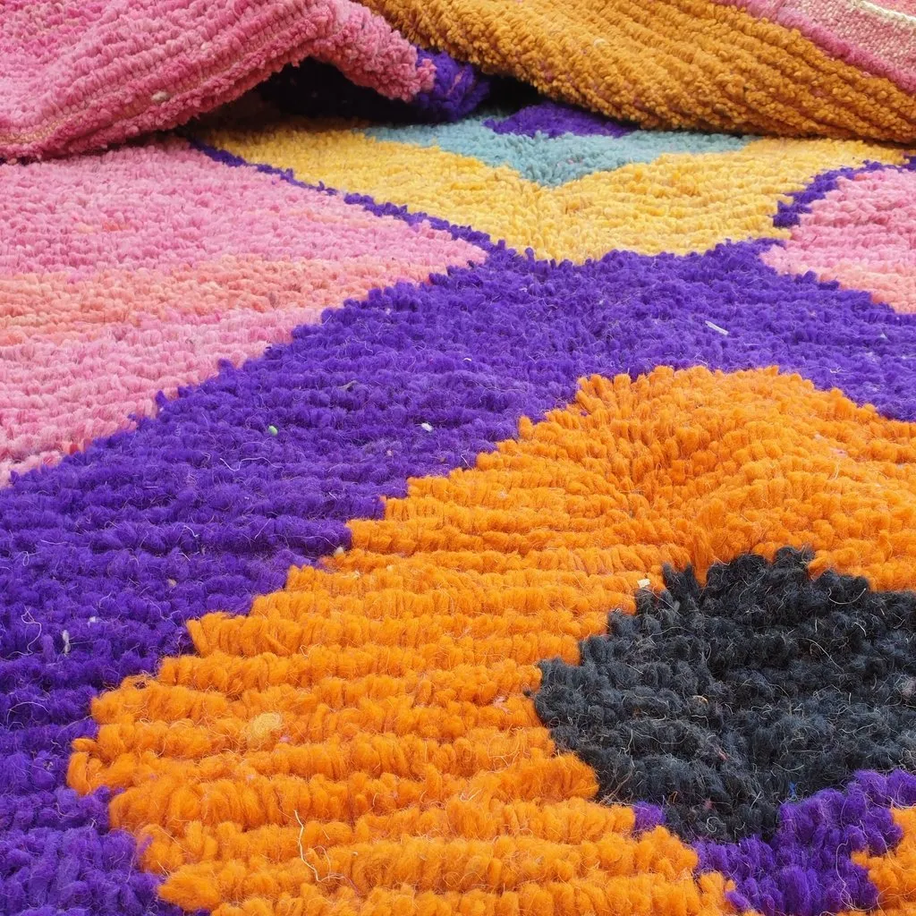 LYMA | 9'7x6'7 Ft | 3x2 m | Moroccan Colorful Rug | 100% wool handmade
