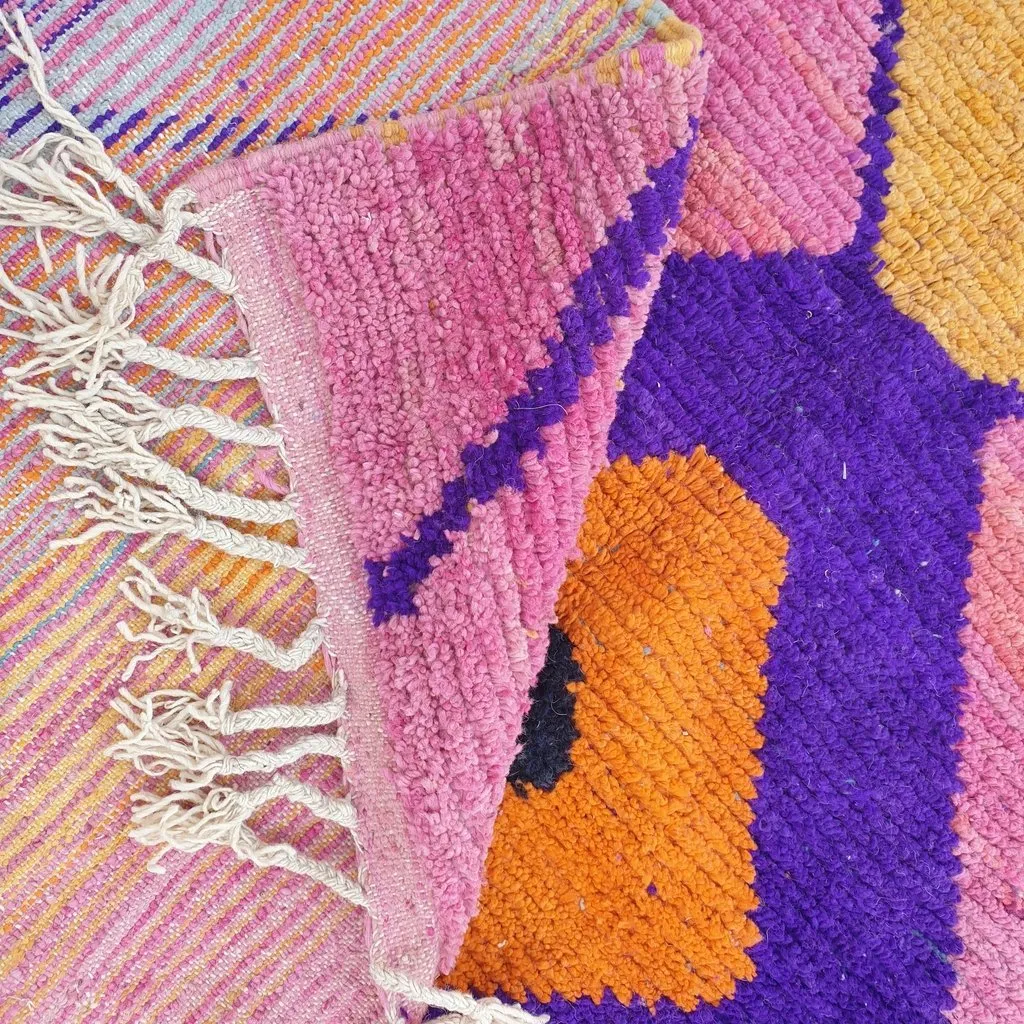 LYMA | 9'7x6'7 Ft | 3x2 m | Moroccan Colorful Rug | 100% wool handmade