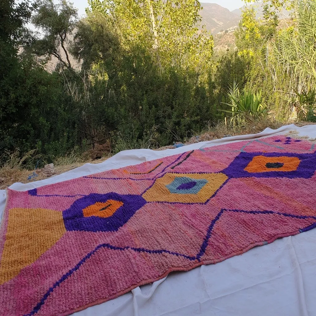 LYMA | 9'7x6'7 Ft | 3x2 m | Moroccan Colorful Rug | 100% wool handmade