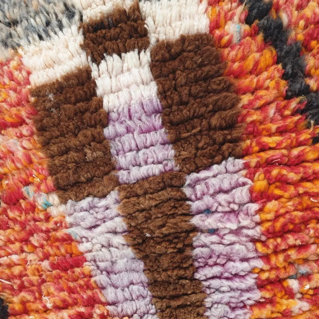 Mabiha Runner | Multicolored 2x9 Moroccan Hallway Runner Boujad | 2'x9'78 ft | 61x298 cm