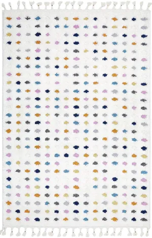 Madrid 340cm x 250cm Polka Dot Pattern Rug - Multi Colour