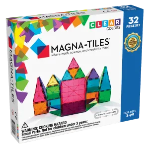 Magna Tiles Clear Colors 32 Piece Set