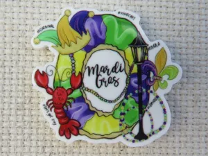 Mardi Gras Fun Needle Minder, Cover Minder, Magnet