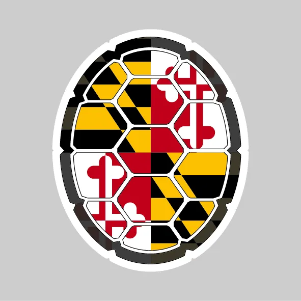 Maryland Flag Turtle Shell / Sticker