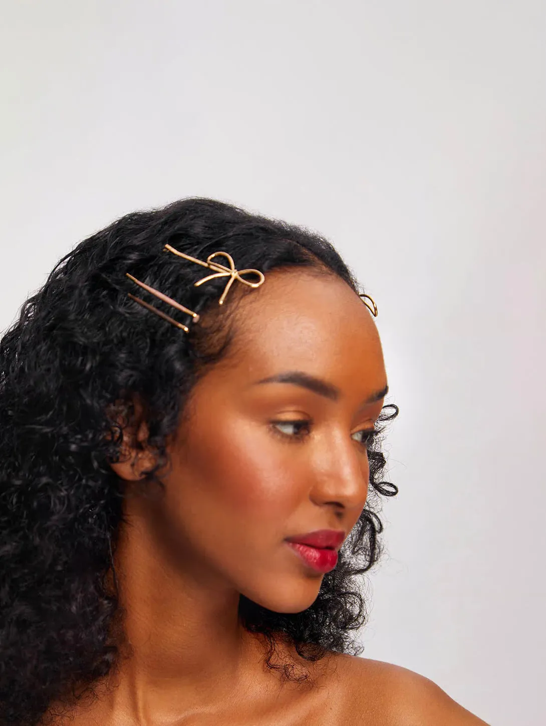 Metal Enamel Cloud & Bows - Rosewood