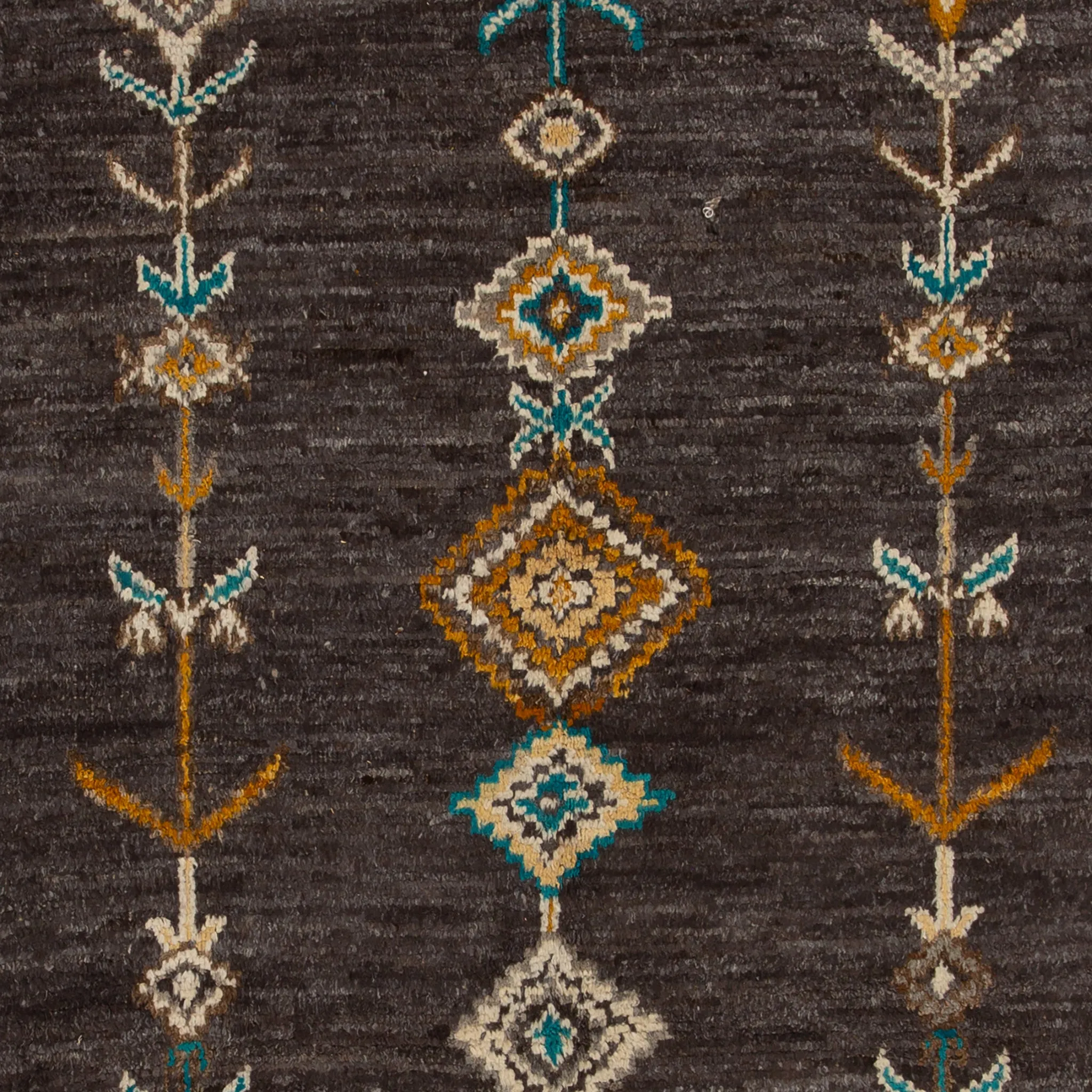Multicolored Modern Wool Rug - 10'1'' x 14'5''