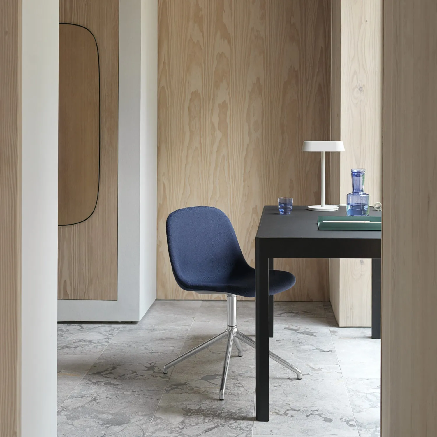 muuto | framed mirror | taupe   clear glass | large