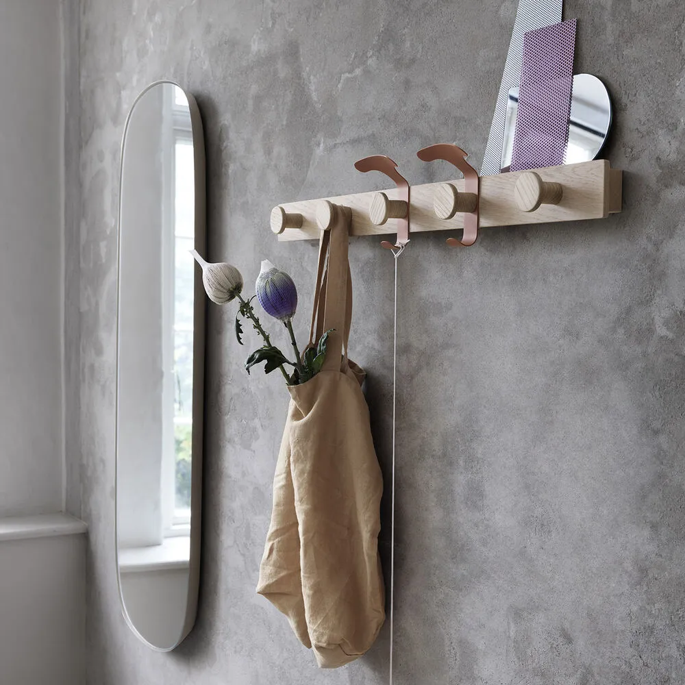 muuto | framed mirror | taupe   clear glass | large
