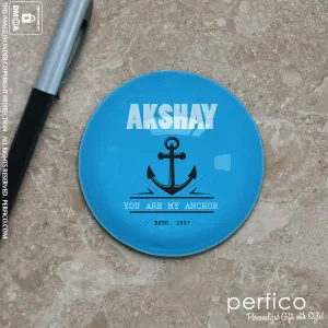 My Anchor © Personalized Glass Paperweight