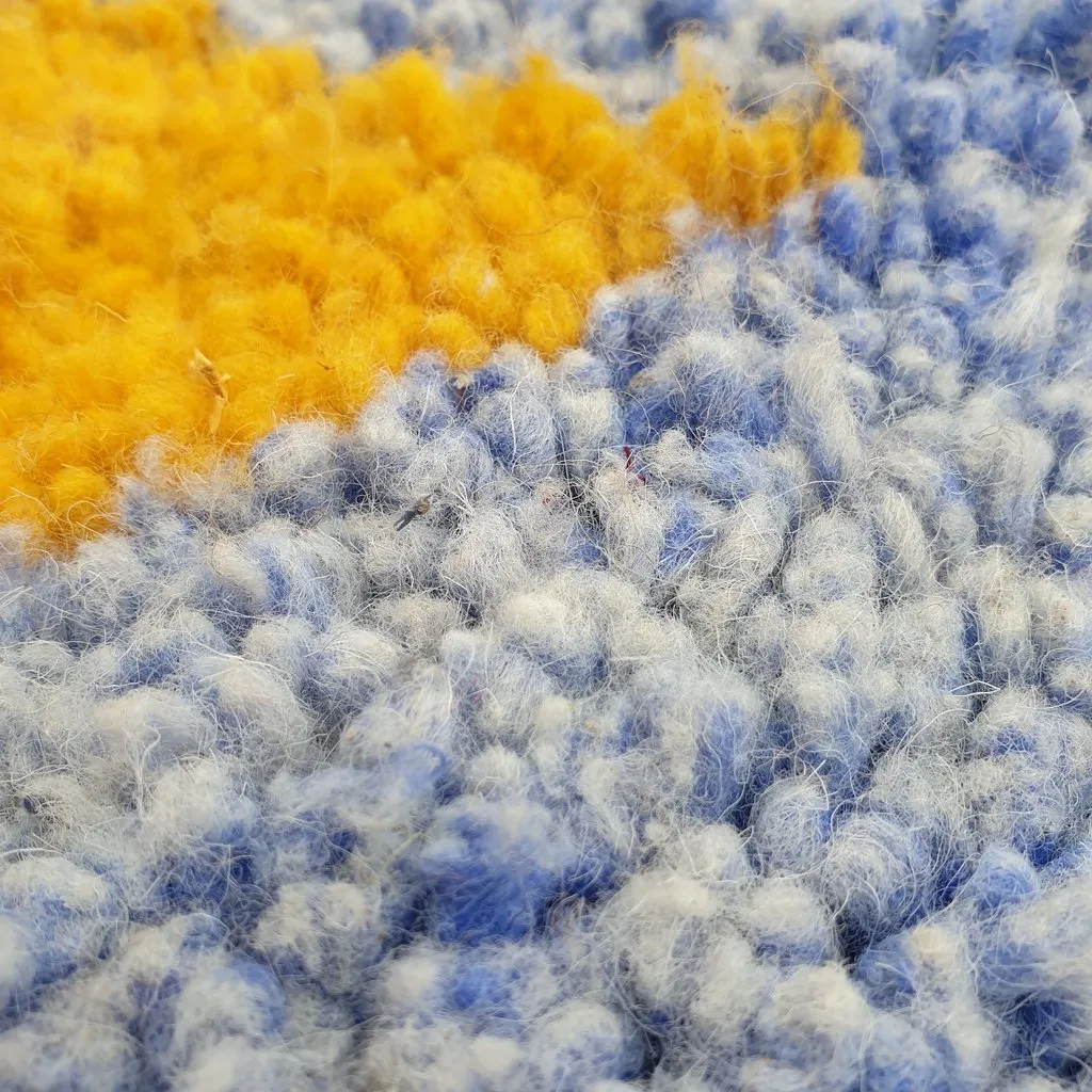 NGIWEL | 8x5 Ft | 2,5x1,5 m | Moroccan Colorful Rug | 100% wool handmade