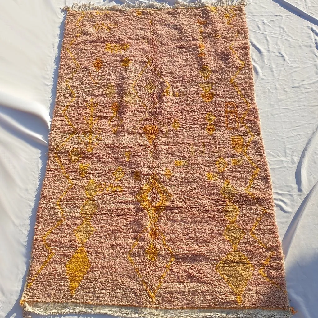 NIMOUF | 8x5 Ft | 2,54x1,54 m | Moroccan Colorful Rug | 100% wool handmade