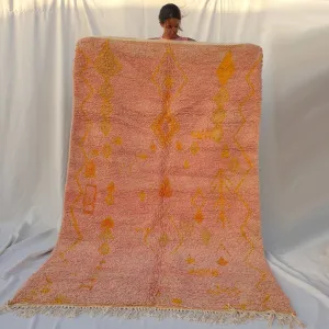 NIMOUF | 8x5 Ft | 2,54x1,54 m | Moroccan Colorful Rug | 100% wool handmade
