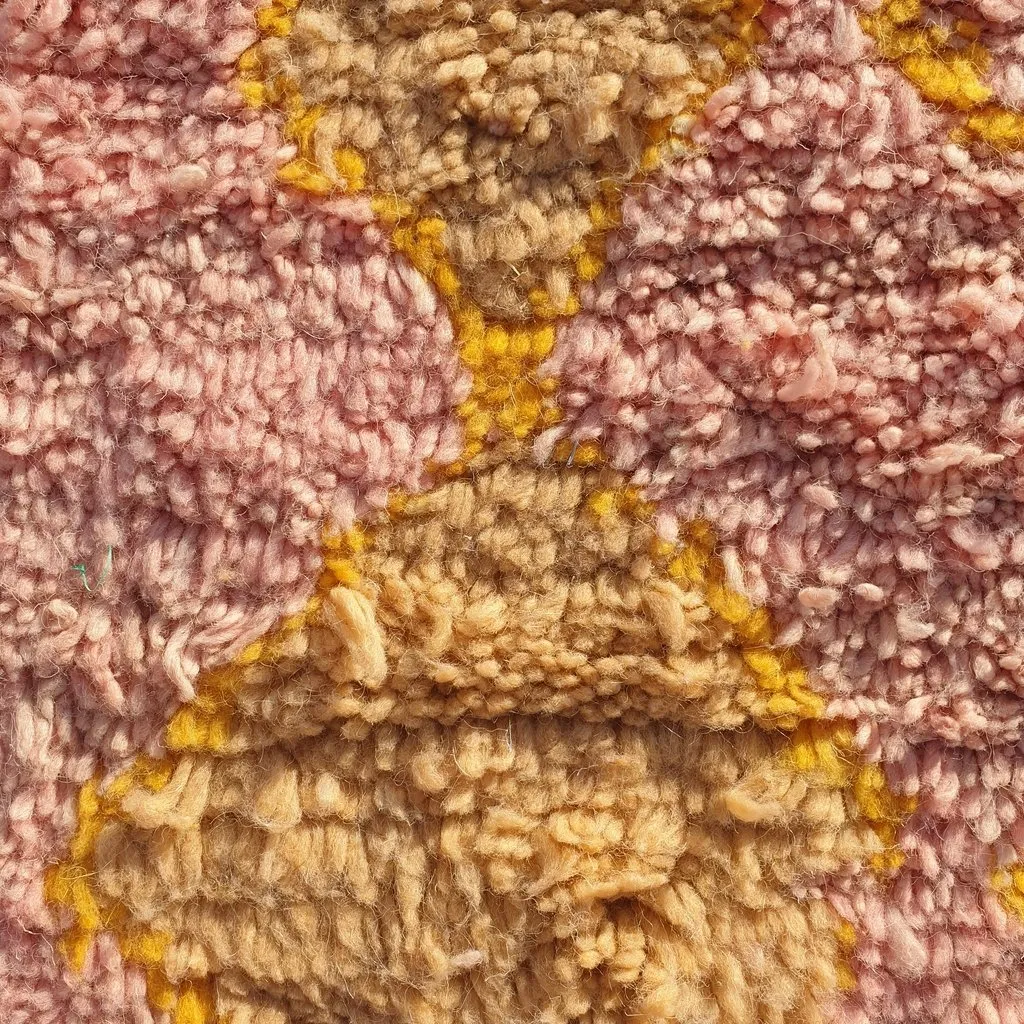 NIMOUF | 8x5 Ft | 2,54x1,54 m | Moroccan Colorful Rug | 100% wool handmade
