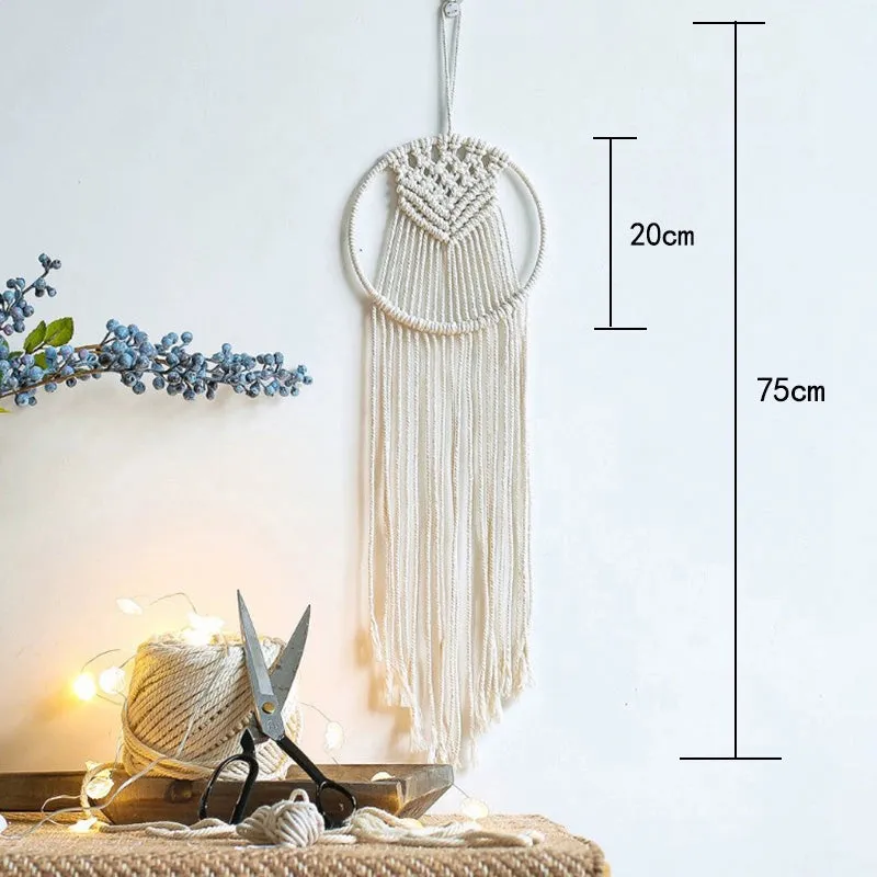 Nordic Dream Catcher Tapestry - Hand Woven Wall Hanging
