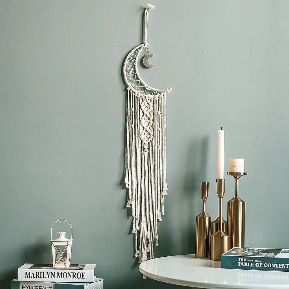 Nordic Dream Catcher Tapestry - Hand Woven Wall Hanging