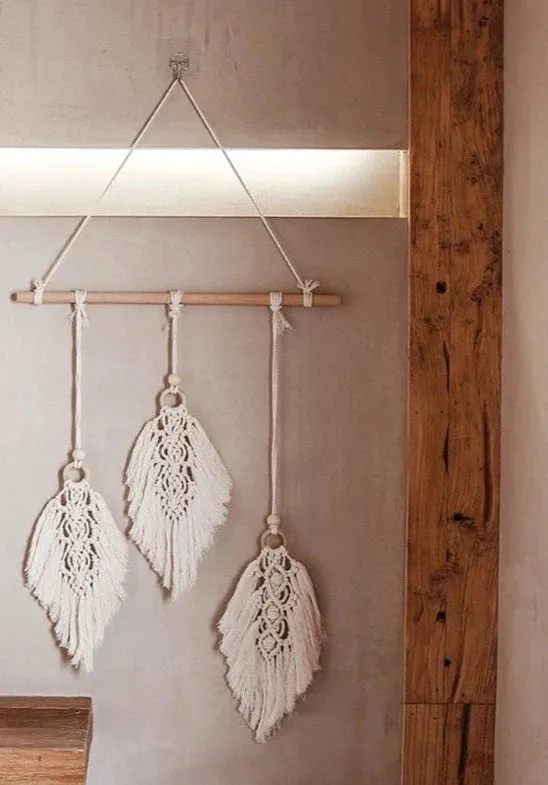Nordic Dream Catcher Tapestry - Hand Woven Wall Hanging