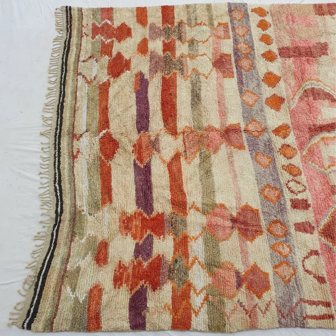 Nowla | Moroccan Rug 9x14 Large Boujad | Colorful Authentic Handmade Berber Carpet | 9'42x14'34 Ft | 287x437 cm