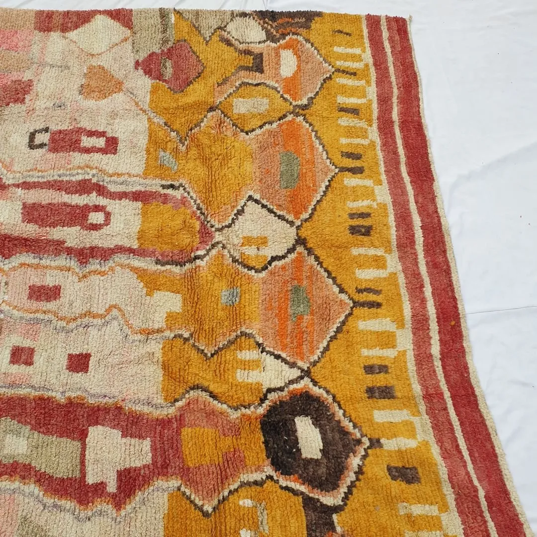 Nowla | Moroccan Rug 9x14 Large Boujad | Colorful Authentic Handmade Berber Carpet | 9'42x14'34 Ft | 287x437 cm