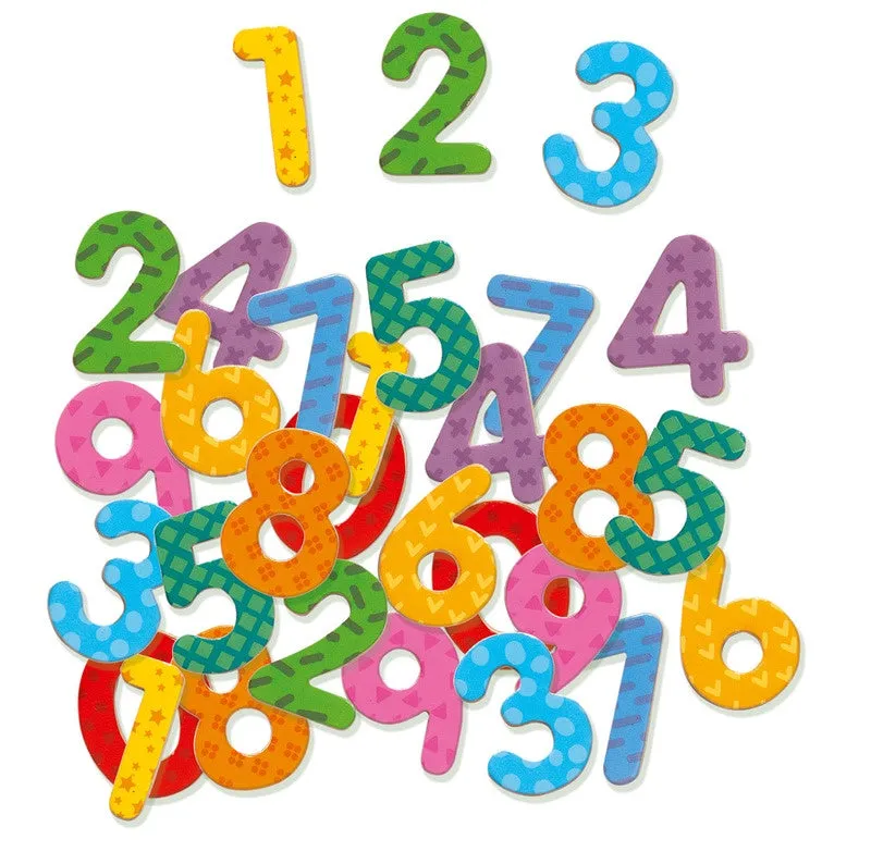 Numbers - Wooden Magnets 38 pcs