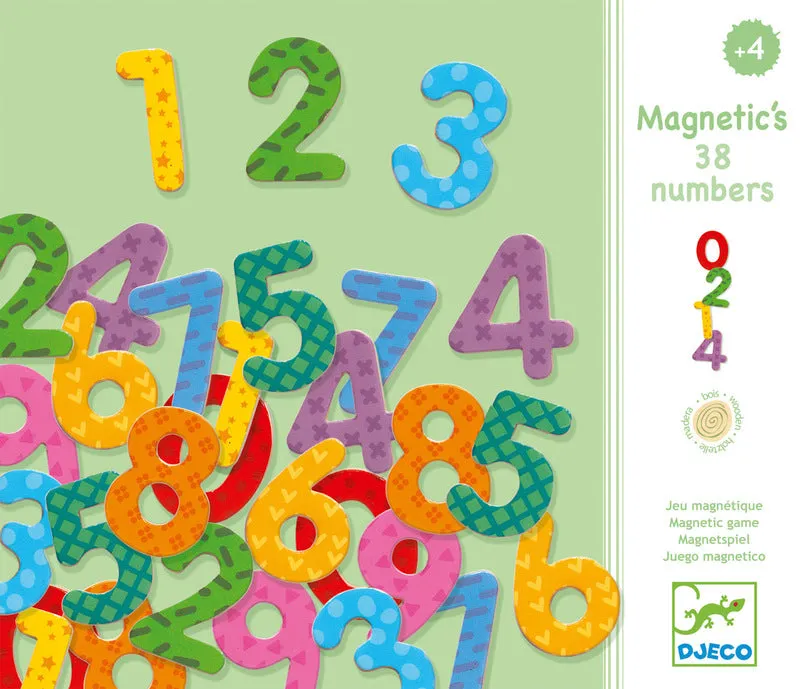 Numbers - Wooden Magnets 38 pcs