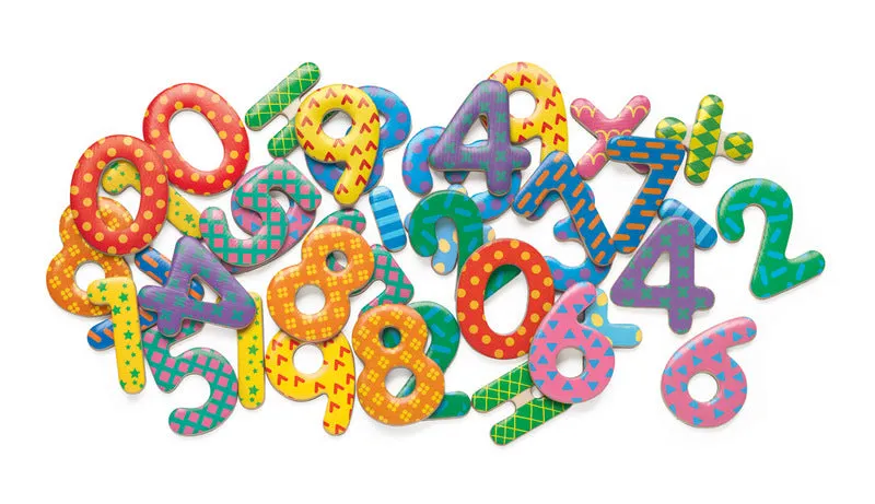Numbers - Wooden Magnets 38 pcs
