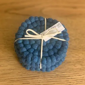 NZ Wool Coasters – Teal
