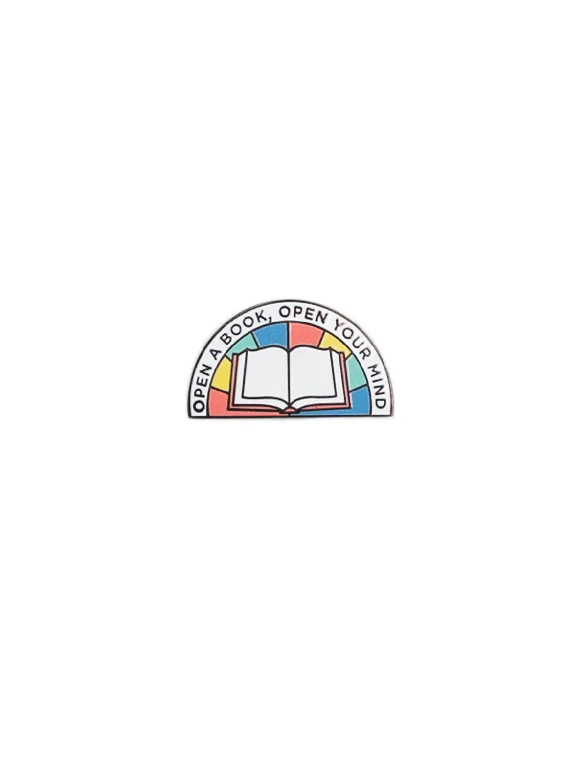 Open a Book, Open Your Mind enamel pin
