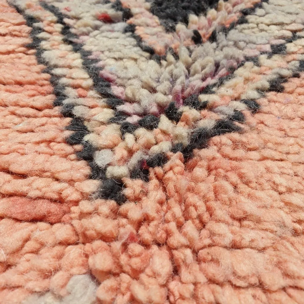 OURIOUI | 6'2x4'6 Ft | 190x140 cm | Moroccan Colorful Rug | 100% wool handmade