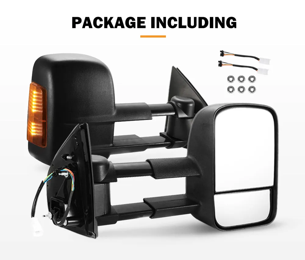Pair Towing Extendable Side Mirrors for Holden Colorado RG MY2013-MY2020