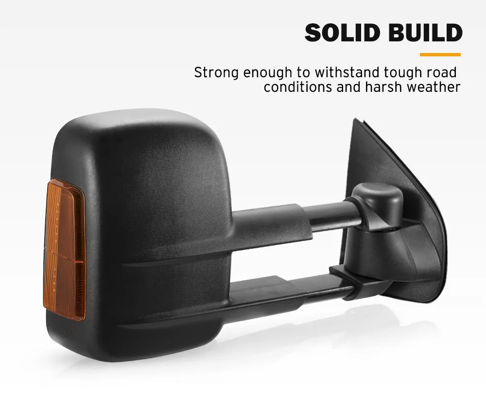 Pair Towing Extendable Side Mirrors for Holden Colorado RG MY2013-MY2020