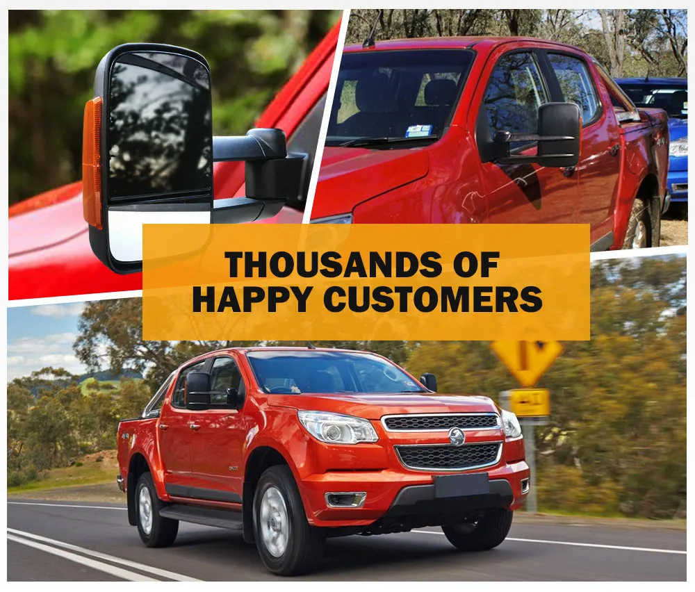 Pair Towing Extendable Side Mirrors for Holden Colorado RG MY2013-MY2020