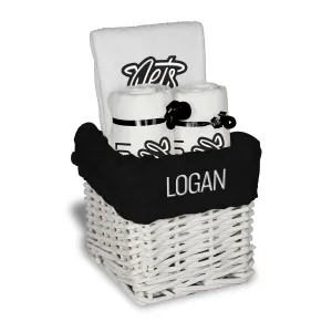 Personalized Brooklyn Nets Script Nets Small Basket - 4 Items