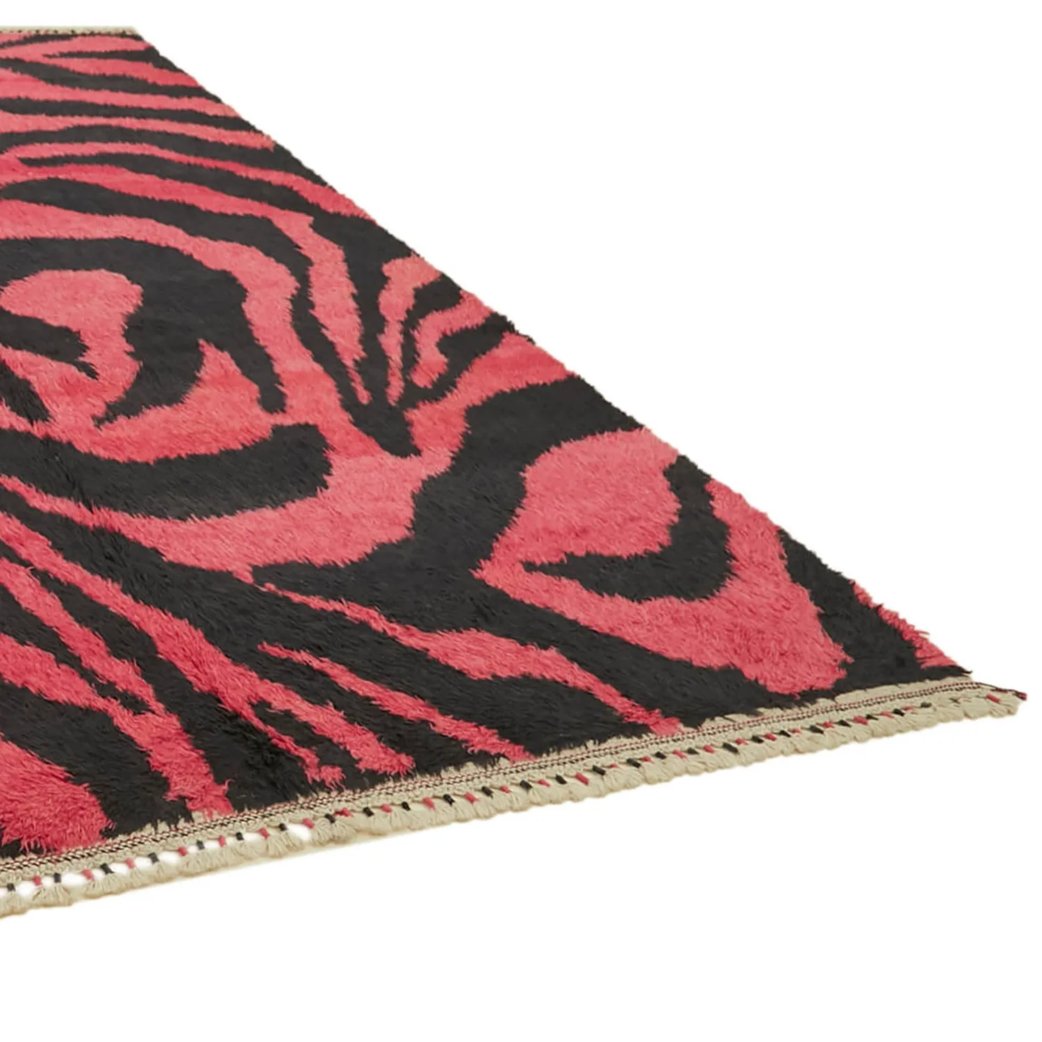 Pink & Black Carnaby Moroccan Style Rug - 7' 9'' x 11' 3''