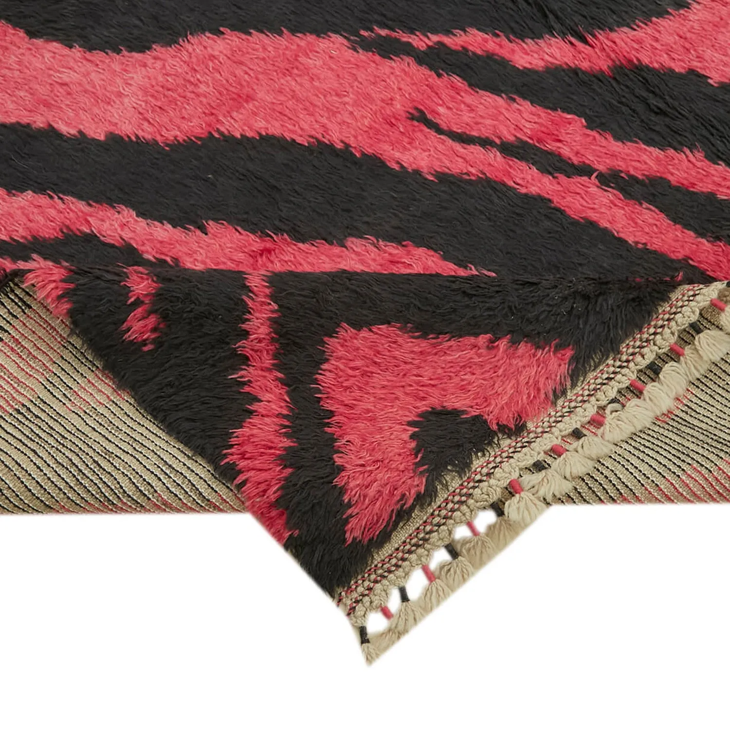 Pink & Black Carnaby Moroccan Style Rug - 7' 9'' x 11' 3''