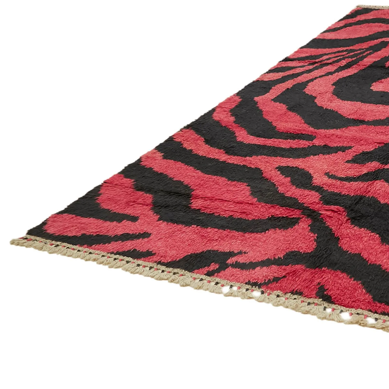 Pink & Black Carnaby Moroccan Style Rug - 7' 9'' x 11' 3''