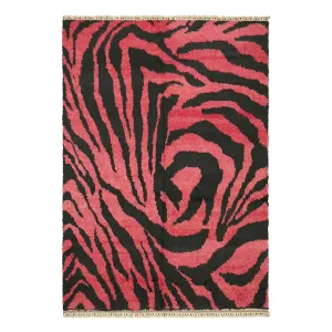Pink & Black Carnaby Moroccan Style Rug - 7' 9'' x 11' 3''