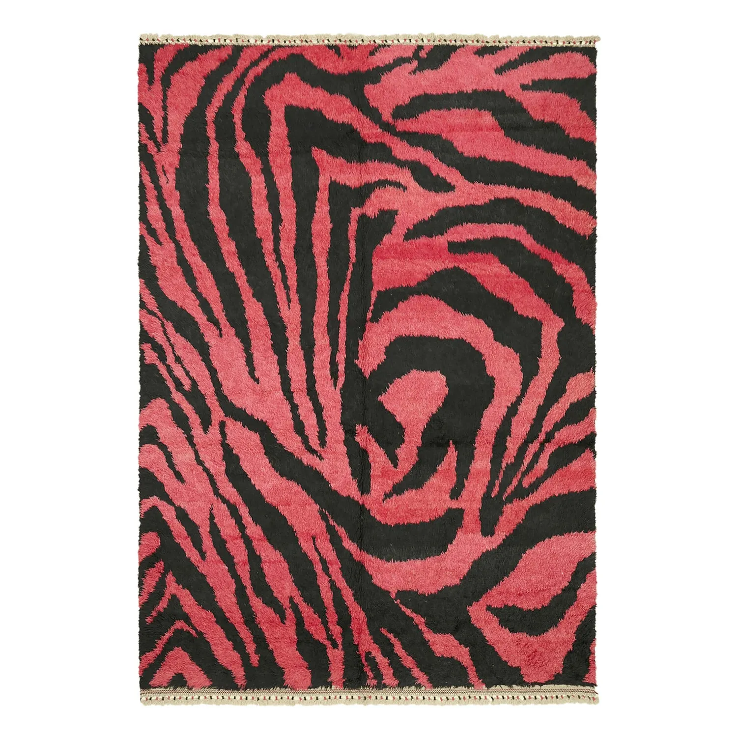 Pink & Black Carnaby Moroccan Style Rug - 7' 9'' x 11' 3''