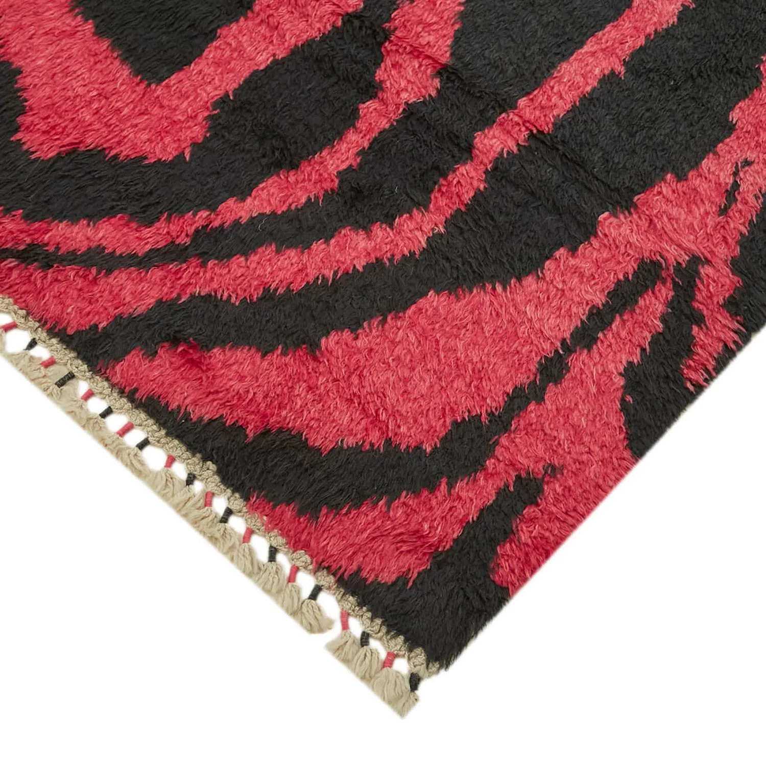 Pink & Black Carnaby Moroccan Style Rug - 7' 9'' x 11' 3''