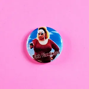 Pink Flamingos 1” Button