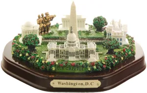 PWDC26 Figurine City on Wood Base Small Washington DC