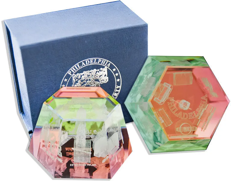 PWPH5 Crystal Hexagon Rainbow Laser Philadelphia