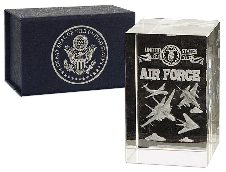 PWUS03 Crystal Cube US Air Force