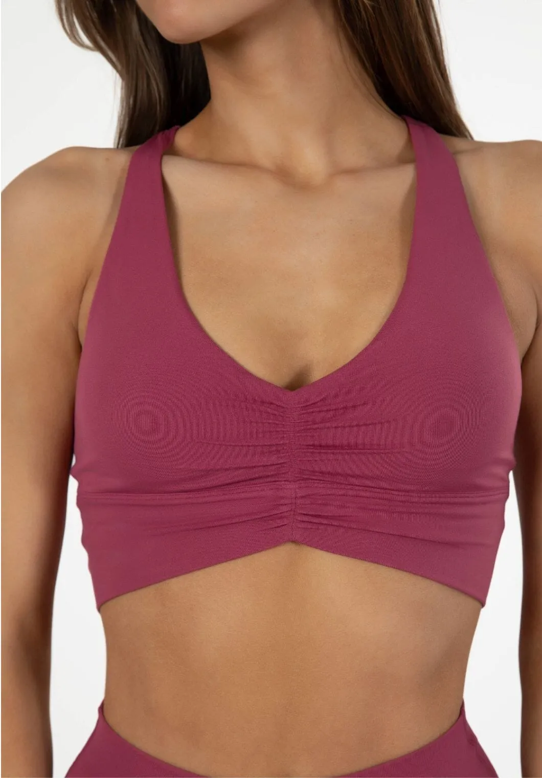 Reluna Ruched Bra Raspberry