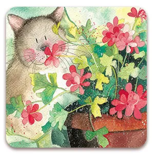 Set of 2 Polly Cat Coasters