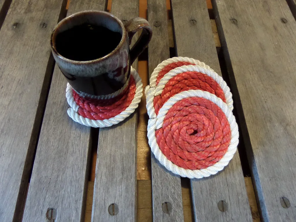 Set of 4 Coasters / Two Colors