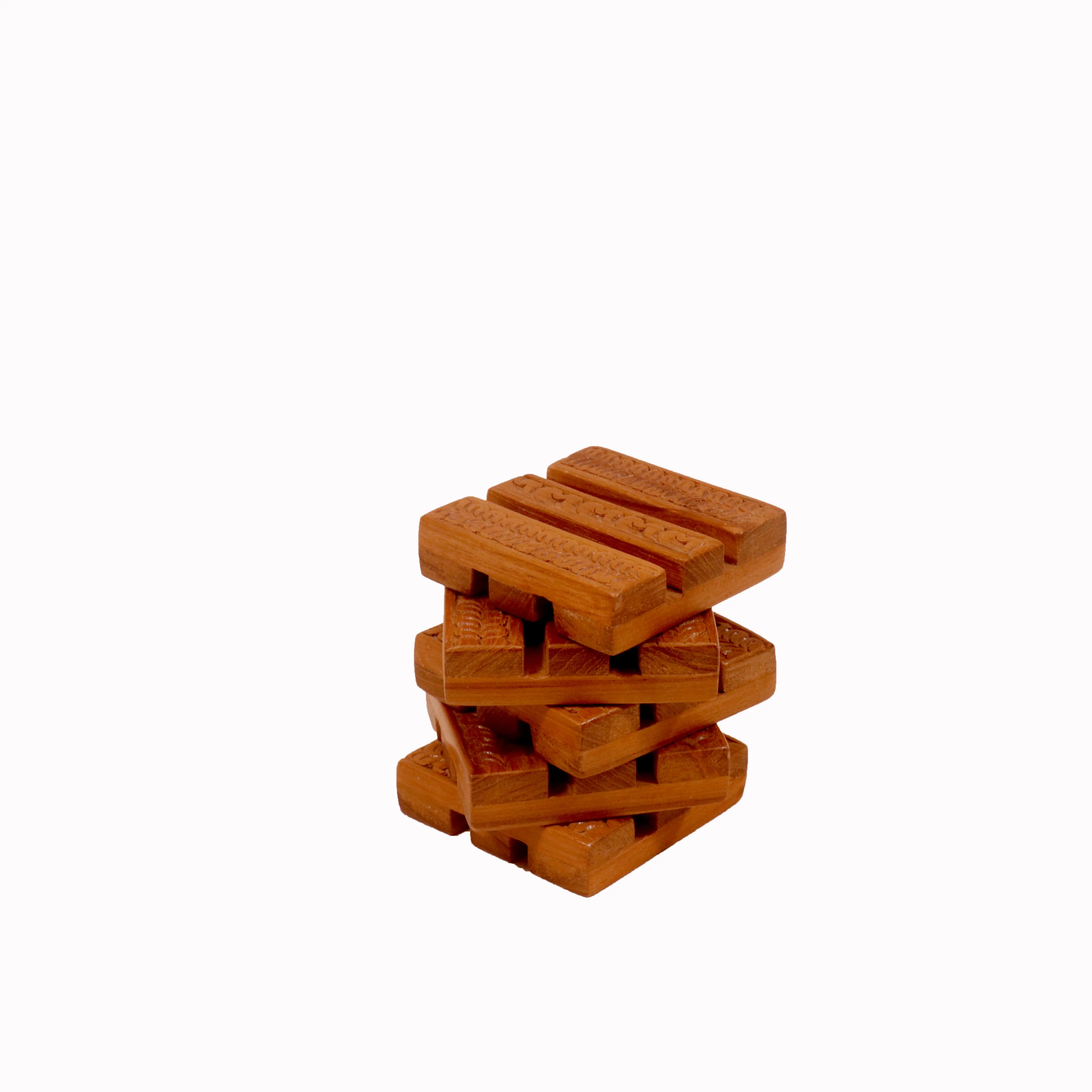 (Set of 5) Mini Log Tea Coasters
